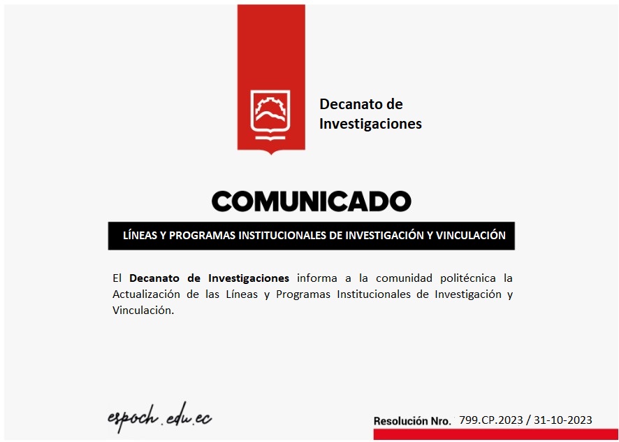 INSTITUTIONAL RESEARCH AND LINKAGE LINES AND PROGRAMS